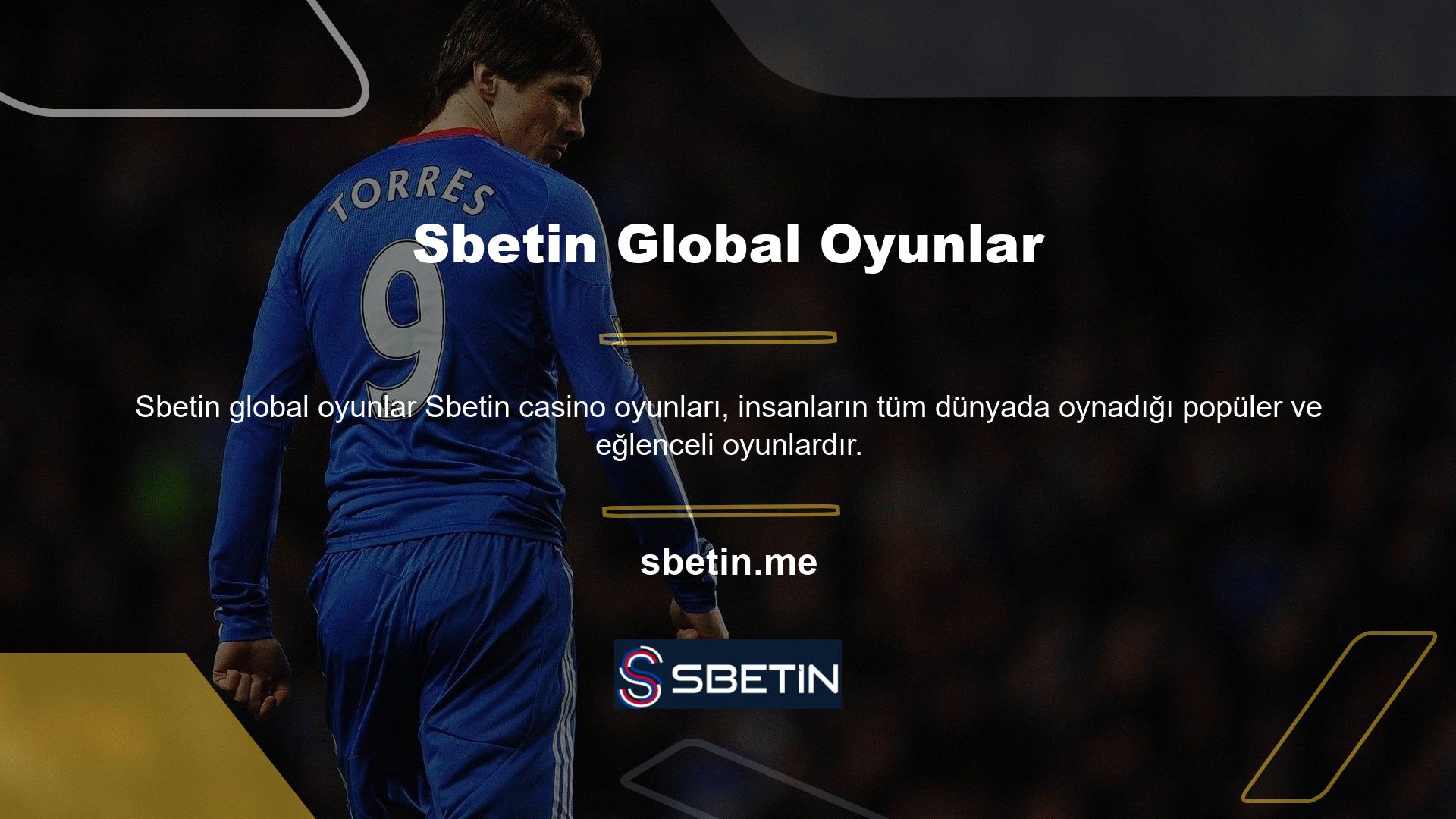 Sbetin casino sitesi, oyun oynamak ve sporda bahis yapmak gibi birçok farklı şey sunarak kullanıcılarını mutlu eder